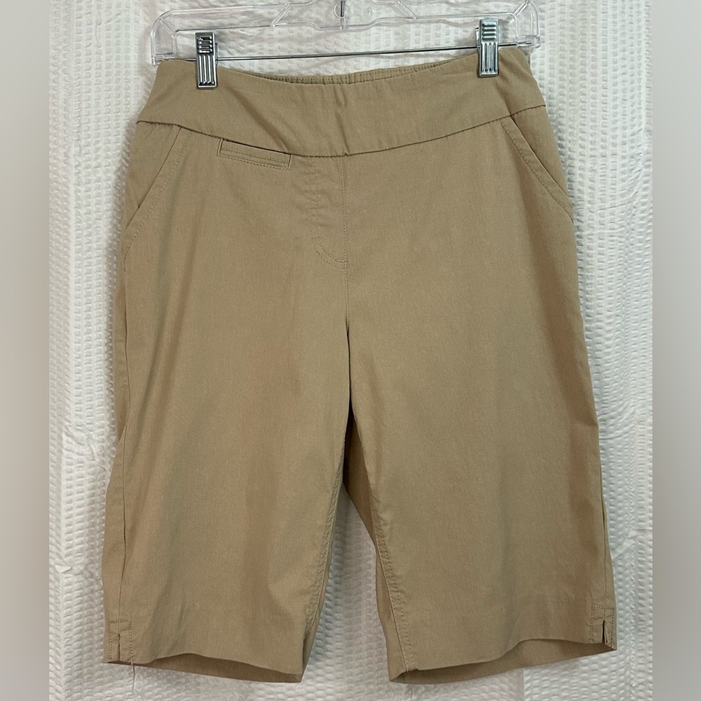 Westbound Khaki Bermuda Pull-On Shorts